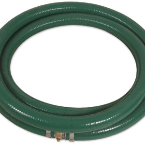 20-foot x 2-inch green PVC hard suction hose with fittings 15-0293
