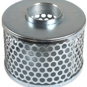 2-inch steel suction strainer with round openings 19-0628